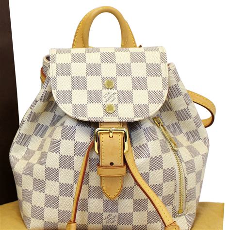 LOUIS VUITTON Damier Azur Sperone BB Backpack .